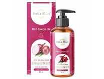 Earth & Elixirs™ 100% Organic & Natural Red Onion Hair Oil with goodness of over 17 herbs [Hair fall control, USDA Certified, Chemical free, Kosher Certified], 200 ml Rs. 399