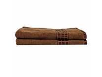 Eurospa Set of 2 Cotton Bath Towel Brown Rs. 309