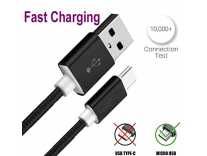Nylon USB Cable Compatible for Samsung Galaxy J3/ Galaxy J7 V/Galaxy J7 Max/Galaxy J7 Pro/Galaxy J7/ Galaxy J5 Micro USB Data Cable| Quick Fast Charging Cable| Transfer Android V8 Cable (2.4 Amp) Rs.224