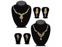JewelMaze Gold Plated Necklace Sets with Brown Austrian Stones | Traditional Neck Piece Combo Set of 2 for Women, Brown Rs. 292 JewelMaze Gold Plated Necklace Sets with Brown Austrian Stones | Traditional Neck Piece Combo Set of 2 for Women, Brown Rs. 292