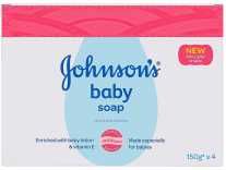 Johnson’s Baby Soap (with New Easy Grip Shape) (Buy 3 Get 1 Free)(4 x 150 g) Rs. 191