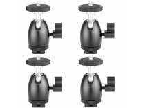 Neewer 4 Pieces 1/4 inch Screw Tripod Mini Ball Head with Lock and Hot Shoe Adapter for LED Light,Monitor,DSLR Cameras,Video and Camcorders Rs. 1345