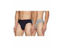 Levi’s Men’s Solid Brief (Pack of 2) (PR81476_Lt. Grey Melange, Navy_S) Rs. 206