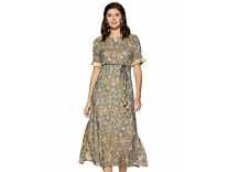 Libas Cotton a-line Dress (7392_Multi_S) Rs. 479