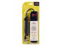 Live Tech PS07 4 Socket Brass Rust Free, 6ft Extension Cord 3 Pin Plug Spike Guard (Black) Rs. 235