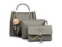 Mammon Women’s Stylish Handbags Combo (3LR-bib-Grey) Rs.650