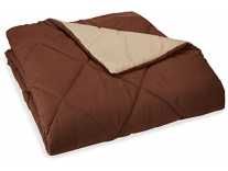 AmazonBasics Reversible Microfiber Comforter – King (102″x90″) – Chocolate Rs. 899