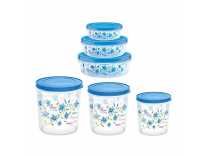 Milton Super Storage Plastic Container Set, 6-Pieces, Blue Rs. 472