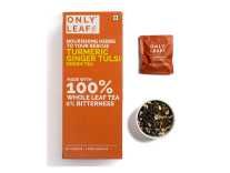 Onlyleaf Turmeric Ginger Tulsi Green Tea, 27 Tea Bags (25 Tea Bags + 2 Free Exotic Samples) at Rs. 200 Onlyleaf Turmeric Ginger Tulsi Green Tea, 27 Tea Bags (25 Tea Bags + 2 Free Exotic Samples) at Rs. 200
