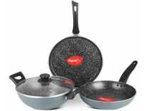 (prebook) Pigeon Essentials Induction Bottom Cookware Set(Aluminium, 4 – Piece) Rs.949