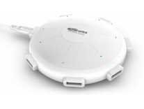 Portronics UFO Home Charger, POR 343 8 A Mobile Charger with Detachable Cable(White, Cable Included) Rs. 499