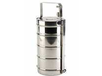 [Apply Coupon] Profusion Stainless Steel Food Grade Tiffin/Lunch Box – 4 Tier – Capacity-1000 ml per Tier Dia 13 cm Rs. 360