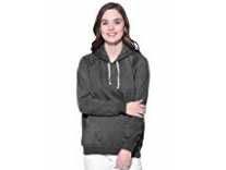 Purys Women’s Solid Fleece String Hoodie (Grey, Large) Rs.274