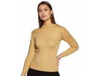 Qube by Fort Collins Women’s Skivi Tops (skivi02_Camel_Medium) Rs. 268