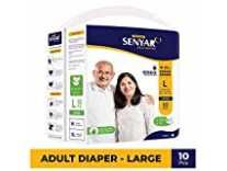 Senyar Unisex Adult Diaper with Aloe Vera & Super Lock Gel, Large Waist Size (40″ to 55″ inches) – 10 Pieces Rs.309 Senyar Unisex Adult Diaper with Aloe Vera & Super Lock Gel, Large Waist Size (40″ to 55″ inches) – 10 Pieces Rs.309