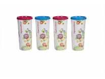 Signoraware Jumbo Velvet Plastic Tumbler Set, 500ml, Set of 4, Multicolour Rs. 182