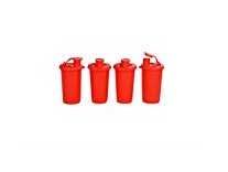 Signoraware Small Stylish Sipper Set, 370ml, Set of 4, Deep Red Rs.214