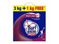 Surf Excel Matic Front Load Detergent Powder, 3 Kg + 1 kg Free Rs.670