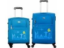 Timus SALSA Ocean Blue 55 & 65 CM 4 Wheel Trolley Suitcase For Travel Expandable Check-in Luggage – 25 inch(Blue) Rs. 4274