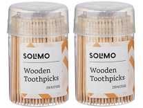 Amazon Brand – Solimo Wooden Toothpicks – 250 Sticks (Pack of 2) Rs. 75