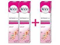 [Apply Code] Veet Hair Removal Cream, Normal Skin – 100g (Pack Of 3) Rs. 341