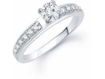 VK Jewels VK Jewels Cluster Rhodium plated Solitaire Ring Alloy Cubic Zirconia Rhodium Plated Ring Rs. 109