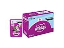 Whiskas Adult (+1 year) Wet Cat Food, Whitefish in Gravy, 12 Pouches (12 x 85g) Rs. 360 Whiskas Adult (+1 year) Wet Cat Food, Whitefish in Gravy, 12 Pouches (12 x 85g) Rs. 360