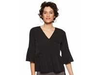 Styleville.in Women’s Floral Regular fit Shirt (STSF402030_Black M) Rs. 175