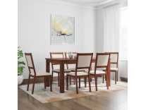 Woodness Vivian Solid Wood 6 Seater Dining Set(Finish Color – Wenge) Rs. 14990