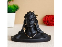 eCraftIndia Black Adiyogi Lord Shiva Handcrafted Polyresin Figurine, One Size (MSGSH502) Rs.169