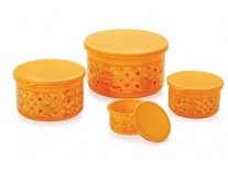 Aristo Houseware Glory Plastic Storage Container 4 Pcs Set, Color May Vary, (Glory1-4) Rs.117