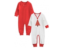 A.T.U.N. All Things Uber nice Unisex-Baby Regular fit Romper Suit (Pack of 2) (LSPS COM VMN_Red/White_3-6-Month) Rs. 261