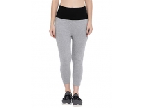 Clovia Women’s Cotton Activewear Gym/Sports Tights (AT0075P01_Grey_S) Rs.332