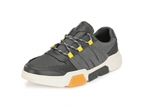 Klepe Men Grey/Yellow Sneakers-7 UK (41 EU) (8 US) (FTK/112211/GRY) Rs. 330