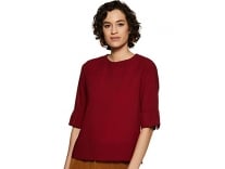 Marie Claire Women’s Regular fit Blouse (MC10084A-L_Red L) Rs. 252