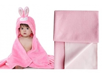 My Newborn Baby Blanket Wrapper and Mattress Protector Sheet -Pack of 2 (Pink Katty) Rs. 469
