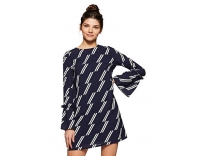 Pepe Jeans Women’s Synthetic Shift Maxi Dress (PL952459_Navy Blue_S) Rs. 349