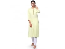 Shiv Textiles Women’s Crepe Regular Kurta (CT-ST-Yellow-XL X-Large) Rs. 327