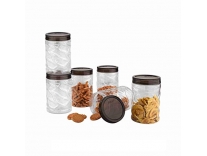 Sky Lexus Celebration 6 Pcs Storage Container Set for Kitchen (1400 ml x 6 PcS),(Grey) Rs. 316
