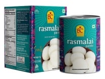 Bhikharam Chandmal – Indian Sweets Rasmalai – Bikaneri Rasmalai Sweet Mithai Tin 1kg (Pack of 2) Rs. 399
