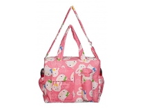 Wearilio Newborn Baby Multipurpose Polyester Diaper/Mother Bag with Holder Diaper Changing Multi Compartment (Colors and Design May Wary). (Basic Pink) Rs.549