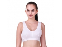 ALIVE Women’s Cotton Non Padded Wire Free Sports Bra (SPORTY-WH-A28_White_28) Rs.312