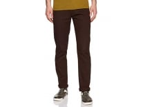 Diverse Men’s Slim Fit Casual Trousers (DCMCT18SC19L31-1045D_Brown_30) Rs. 529