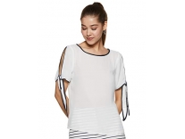 Amazon Brand – Symbol Women’s Plain Regular Fit Blouse (TRI-HS-STYLE-05_White1 Large) Rs. 166