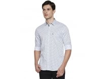 Hammersmith Men’s Geometric Regular Shirt (Group-33_White L) Rs. 362
