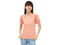 Harpa Women’s Solid Regular Blouse (GR7025_Peach X-Small) Rs.227