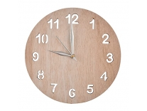 Heart Home Simple Numerical Round Shaped Wooden 10″ Wall Clock (White, Standard – 25cm x 25cm) Rs.166
