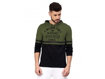 Maniac Men’s Cotton Hooded Neck Hoodie (MEN-FW18-HOOD-FS-OLIVE-BLACK-WATCHED-L_Olive_L) Rs. 285