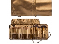 MISS & MAM Synthetic Bristle Makeup Brushes Sets With Pouch- Golden, Set 24 Pcs Rs.320