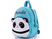 DZert Panda Kids School Bag Soft Plush Backpacks Cartoon Baby Boy/Girl (2-5 Years) Light Blue Rs.199